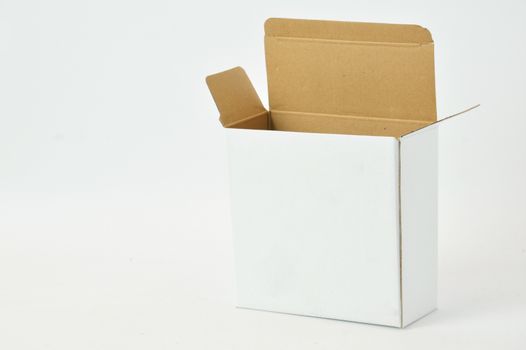 white carton on white background