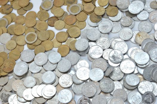 Indonesian coins money background