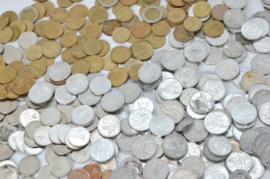 Indonesian coins money background