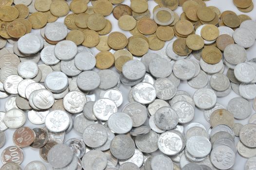 Indonesian coins money background