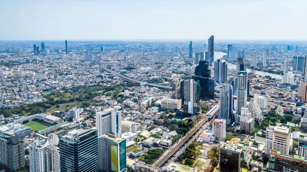 Landscape View of Bangkok city