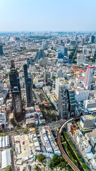 Landscape View of Bangkok city