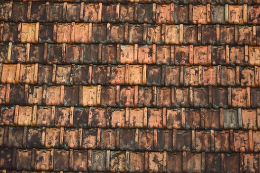pattern and texture of  roof tiles