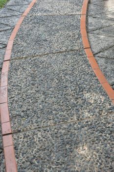 pattern on the footpath paving block