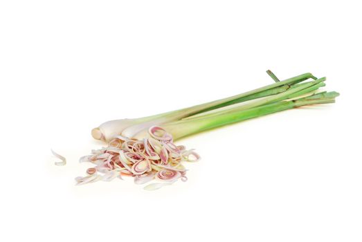 Lemongrass is an important ingredient in Thai food.With Clipping Path.