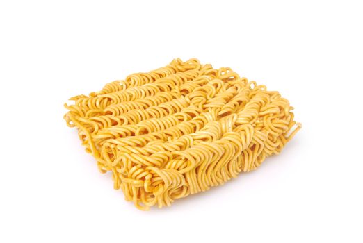 Instant noodles on white background.With Clipping Path.