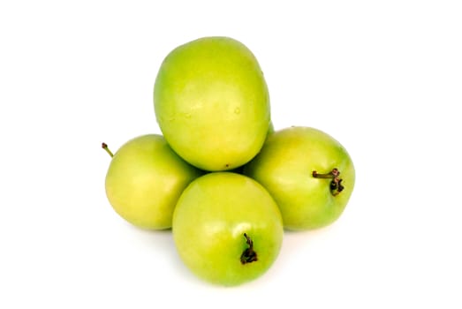 Thai monkey apple on white background.With Clipping Path.