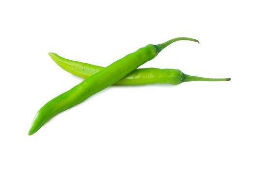 Capsicum frutescens L. Chilli Pepper.Chili has anti-oxidants, helps slow down aging.With Clipping Path