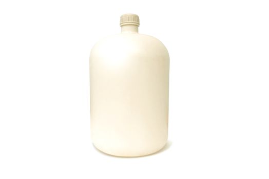 Opaque bottle 20 liter water bottle on white background.with clipping path.