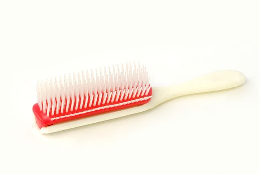 Hair comb on white background.