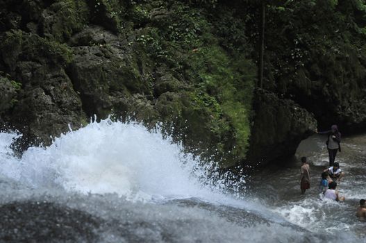 Bantimurung waterfall on Maros Indonesia