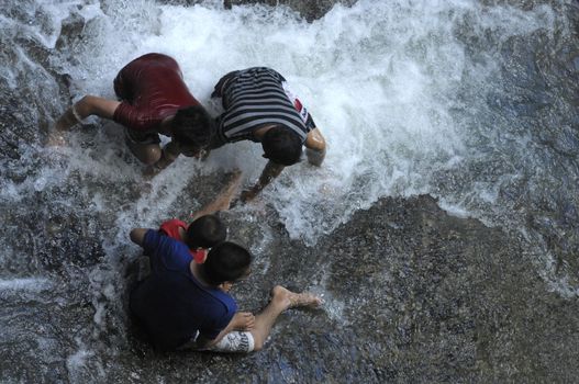 Bantimurung waterfall on Maros Indonesia