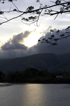 Karajae river mouth at Pare-pare Indonesia