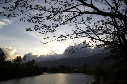 Karajae river mouth at Pare-pare Indonesia