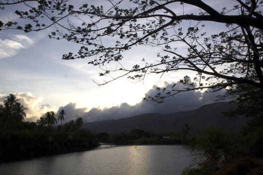 Karajae river mouth at Pare-pare Indonesia