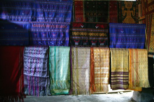 Toraja traditional woven fabric