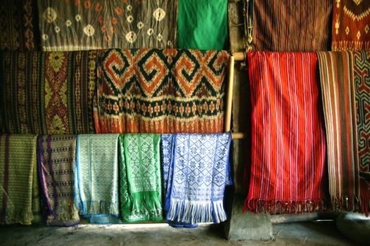 Toraja traditional woven fabric