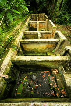 Traditional Indonesian bath in Ubud, Bali. Indonesia