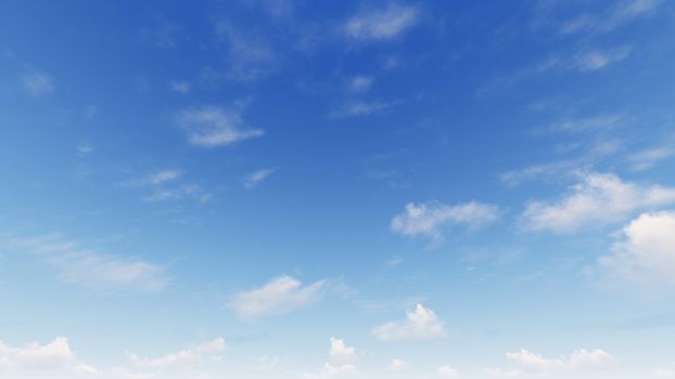 Cloudy blue sky abstract background, blue sky background with tiny clouds, 3d rendering

