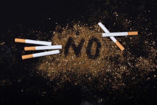 World No Tobacco Day poster for say no smoking concept