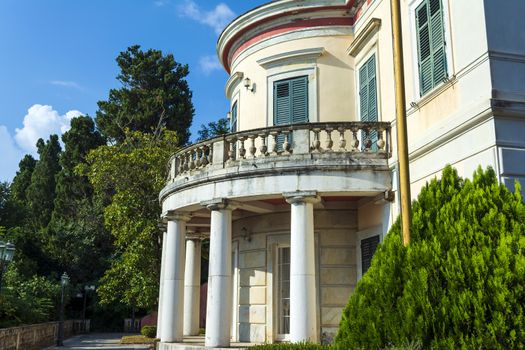 Mon Repos palace in Corfu island at Greece