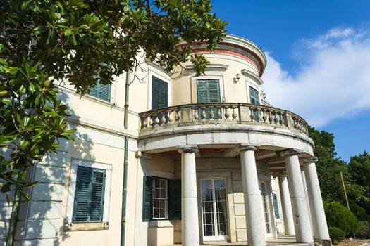 Mon Repos palace in Corfu island at Greece