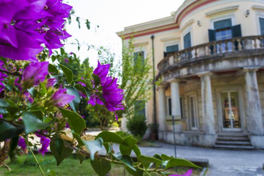 Mon Repos palace in Corfu island at Greece