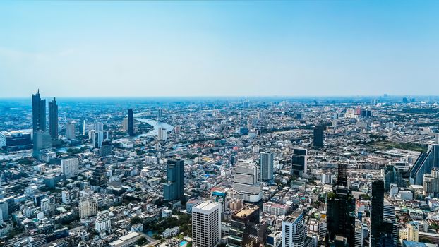 Landscape View of Bangkok city thailand