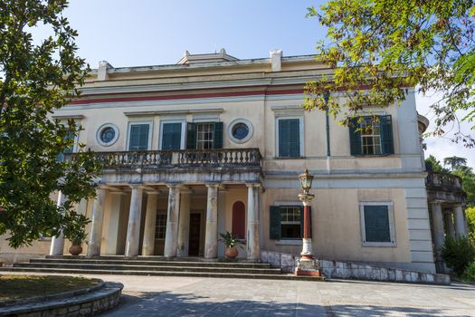 Mon Repos palace in Corfu island at Greece