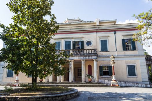 Mon Repos palace in Corfu island at Greece