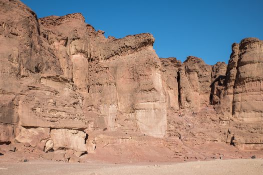 the solomons pillars in timna national park in israel near Eilat