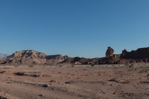 rocks and sand in tima national park in israel