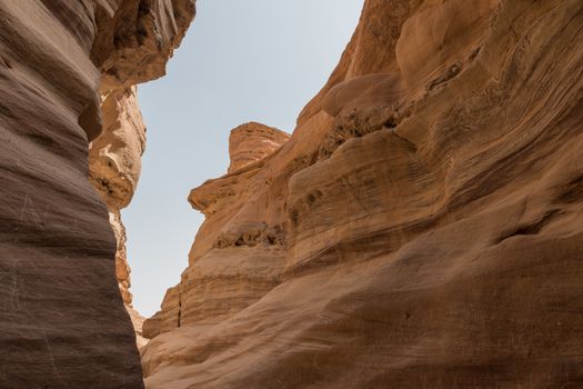 beautifull caves and canyons in the red canyon is eilat israel