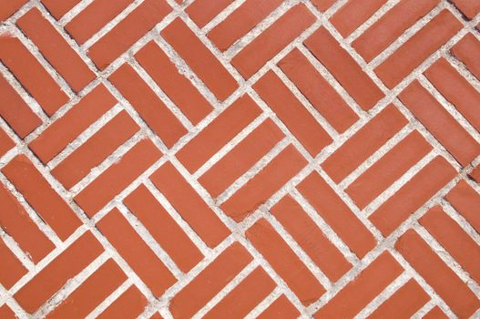 Alternating brickwork pattern apropriate for a patio