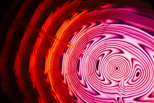 Sound waves in the visible full color in the dark