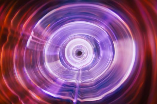 Sound waves in the visible full color in the dark