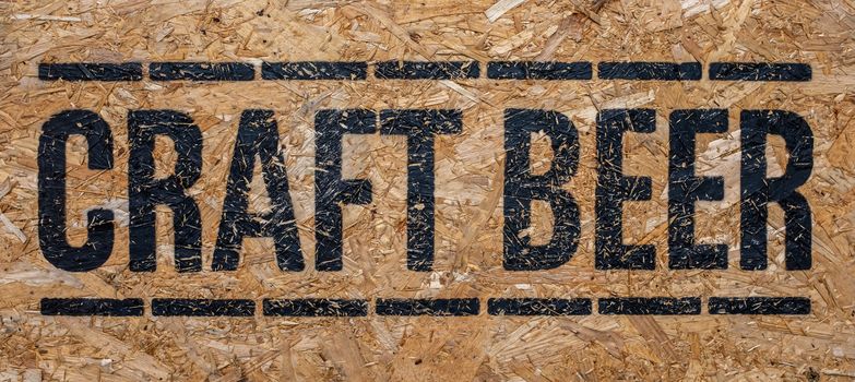 A Rustic Sign For Craft Beer Outside A Pub Or Bar Or Restaurant