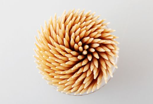 Wooden Toothpick That Is Used To Clean Teeth After Eating.