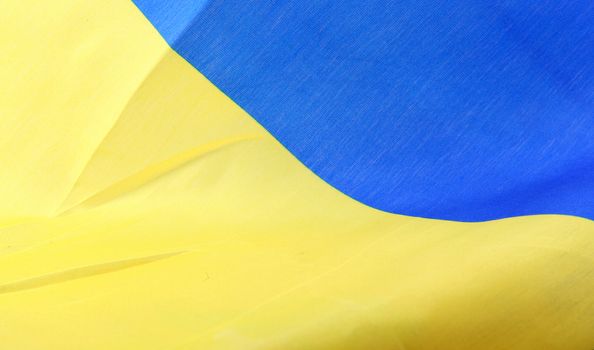 The Flag Of Ukraine Is A Banner Of Two Equally Sized Horizontal Bands Of Blue And Yellow.