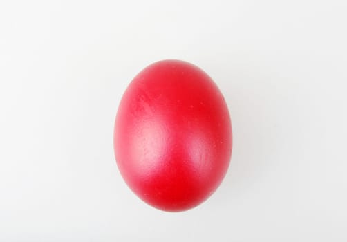 Red Easter Egg Isolated On White