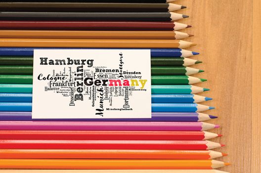 List of cities and towns in Germany word cloud collage