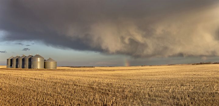 Prairie Storm Clouds rural Saskatchewan Canada Spring