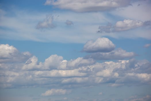 Shot Of White Clouds On Blue Sky