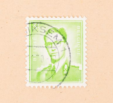 BELGIUM - CIRCA 1980: A stamp printed in Belgium shows their king, circa 1980