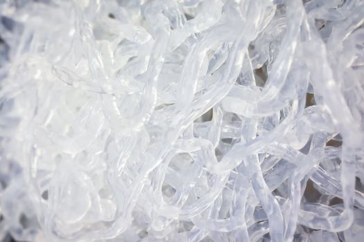 Fresh Cellophane Glass Noodles Ready in a Salad Bar