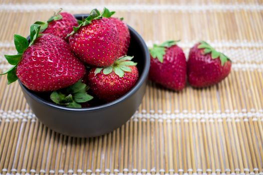 Bowl of Fresh Strawberries makes Perfect Desert