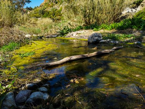 Landscape on the Palancia River bed as it passes through Sot de Ferrer