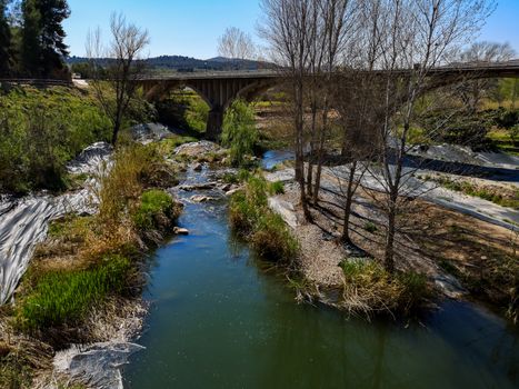 Landscape on the Palancia River bed as it passes through Sot de Ferrer