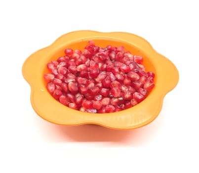 Forest fruits in composition on white background