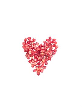 Forest fruits in composition on white background